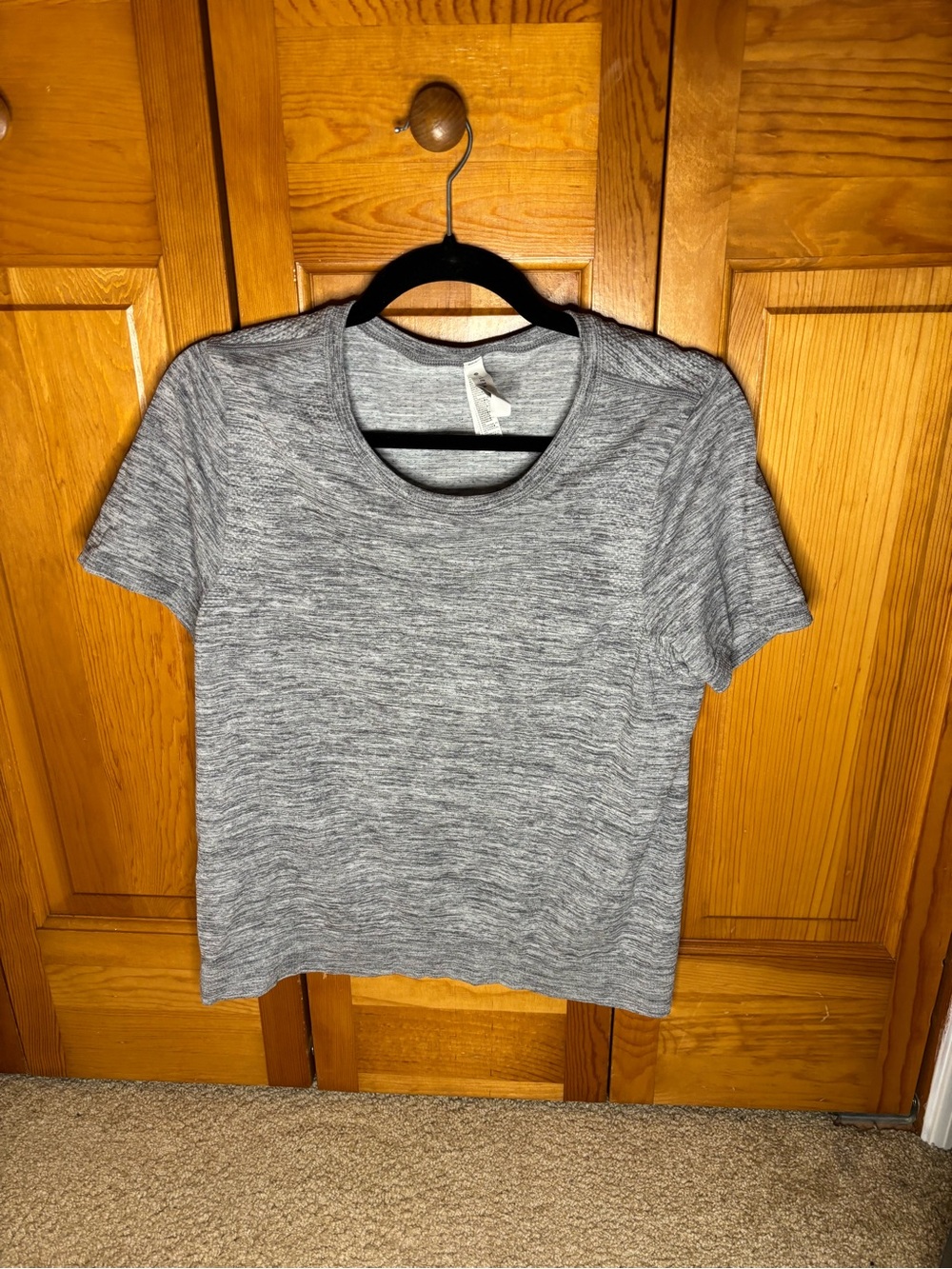 Athleta Heather Gray Short-Sleeve Crew Tee